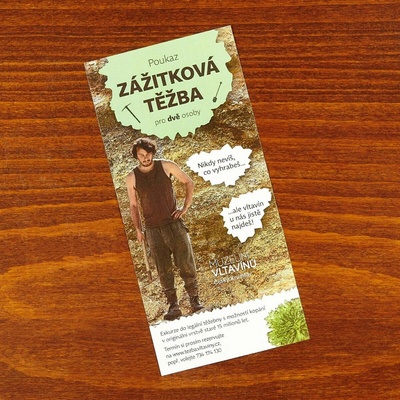 My Moldavite Dárkový poukaz - zážitková těžba - 2 osoby