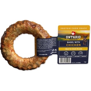 ONTARIO Лакомство Ontario Protein дъвчащ бейгъл с пилешко 1бр 8, 9см (214-859082)