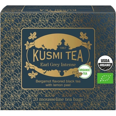 Kusmi Tea Earl Grey Intense 20 mušelínových sáčků 40 g