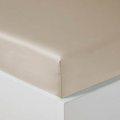 Veba Prostěradlo s gumou TENCEL/COLY hladký mocca 90x200