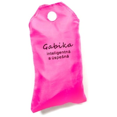 Nákupná taška s menom Gabika - inteligentná a úspešná, Červená