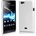 Sony Xperia Miro ST23i Твърд Капак Бял + Протектор