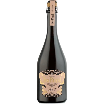 Tea Royal No.7 Blooming Rosé Sparkling Tea non-alcoholic 0% 0,75 l (čistá fľaša)