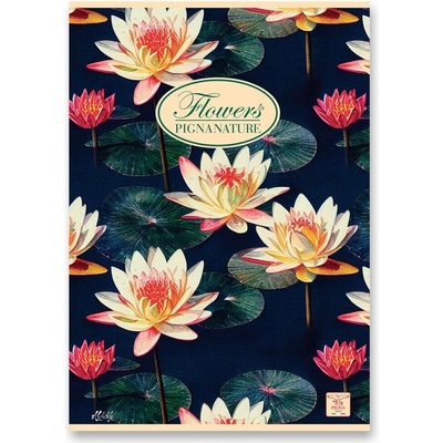 PIGNA Nature Flowers A5 šitý linkovaný náhodný motiv