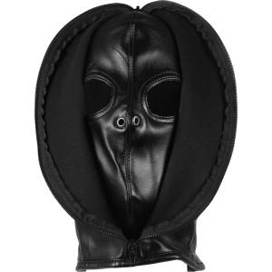 Ouch! Xtreme Zip-up Bondage Mask Black