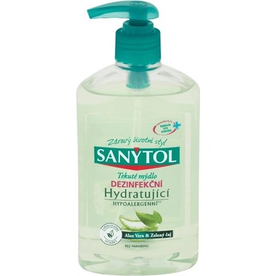 Sanytol Aloe vera & Zelený čaj dezinfekční hydratující mýdlo 250 ml