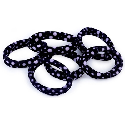 Vlasové gumičky s puntíky tmavě modré