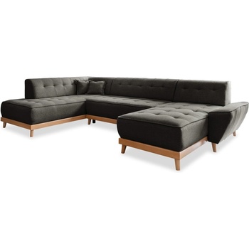 Miuform Тъмно сив U-образен разтегателен диван, ляв ъгъл Dazzling Daisy - Miuform (Dazzling Daisy HAEECL-2QBK-LCR LA99)