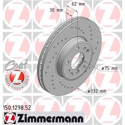 ZIMMERMANN Brzdový kotúč 150129852