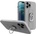 HQWear Силиконов кейс с пръстен HQWear за Apple iPhone 13 Mini, Сребърен (9145576214619)