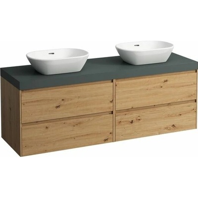 Laufen Lani Umyvadlová skříňka s deskou, se 4 zásuvkami, 160cm, divoký dub H4055941122671