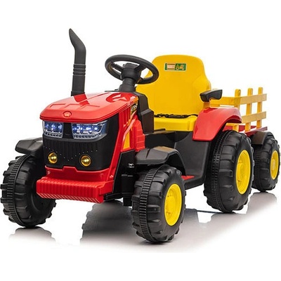 Mamido elektrický traktor s vlečkou 12V 7Ah červená – Zbozi.Blesk.cz