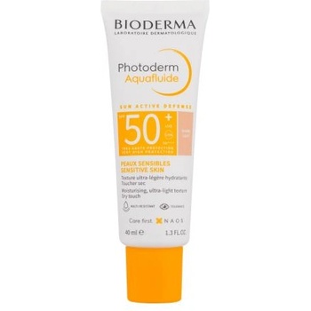 BIODERMA Photoderm Aquafluid Tinted SPF50+ тониращ флуид за лице с висока uv защита 40 ml нюанс Light унисекс