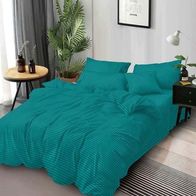 EmonaMall Едноцветно спално бельо с ластик EmonaMall, 6 части - Модел S18637 (S18637-3333f8-6)