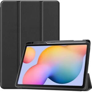 Gigapack Samsung Tab S6 Lite 10.4 LTE GIGAPACK Tok стоящ, с кожен ефект, активен FLIP, държач за моливи, ЧЕРЕН GP-96603 (GP-96603)