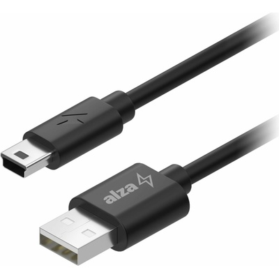 AlzaPower APW-CBUAMI010B Core USB-A (M) to MiniUSB, 1m, černý
