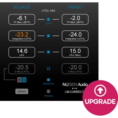 Nugen Audio LM-Correct DynApt (Extension) (Digitálny produkt)