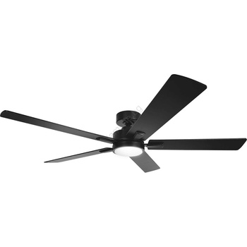 ZEVENTI - LED димируем таванен вентилатор LED/20W/230V 2700-6500K 132cm черен+ДУ (ZV0064)