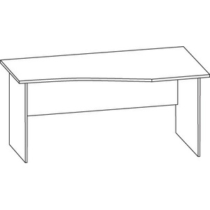  Бюро Графит M. 1.1. 160x90x70x74 cm плот 25mm (M)
