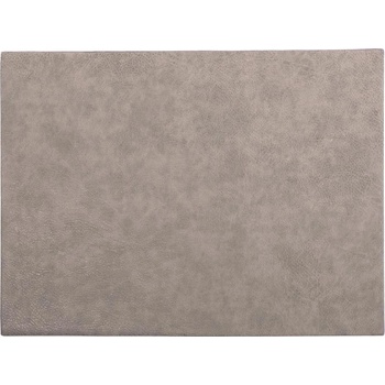 ZicZac Sivé prestieranie z imitácie kože Troja Rectangle 33x45cm
