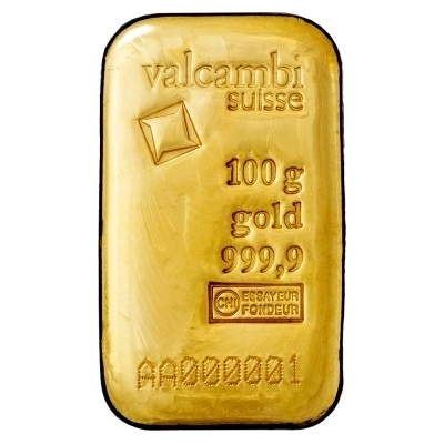 Valcambi Zlatý Slitek litý 100 g
