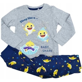 E Plus M chlapecké pyžamo Baby shark šédé