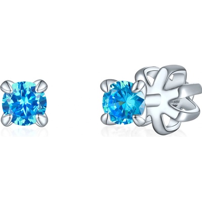 Olivie stříbrné náušnice PIPPI BLUE 7952