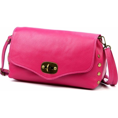 Luka dámska kožená crossbody kabelka fuksia 26-121