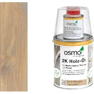 Osmo 2K Wood Oil 6112 Сребърно сиво - двукомпонентно масло за дървесина 1л (2925)