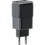 Xmart Зарядно устройство Xmart 2 x Type-C PD и 1 x USB QC, GaN, 67W, Черно (22118)