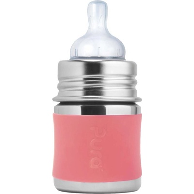 Pura nerezová kojenecká lahev rose 150 ml