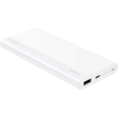 Huawei Power Bank 10000mAh 18W CP11QCH - външна батерия с USB-C и USB изходи за смартфони и таблети (бял)
