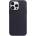 Apple iPhone Leather Case with MagSafe - оригинален кожен кейс (естествена кожа) с MagSafe за iPhone 14 Pro Max (тъмносин)