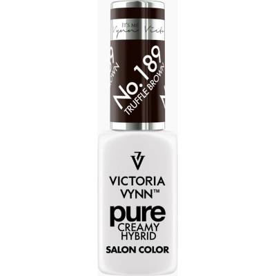 VICTORIA VYNN Hybridní gel lak PURE CREAMY HYBRID 189 Truffle Brown 8 ml