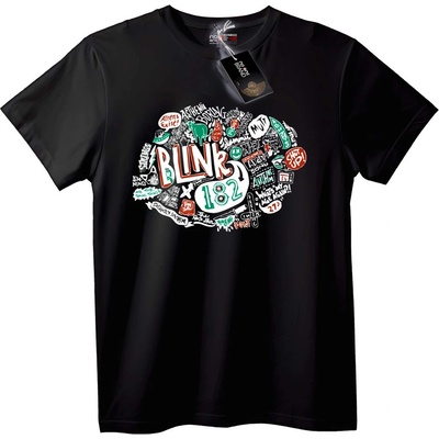 NOONEBRAND Тениска Blink 182 Група - 2XL, White