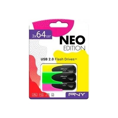 PNY Usb стик pny Черен Многоцветен 64 gb
