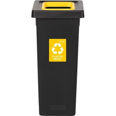 Fit Bin black 75 l žlutý plast