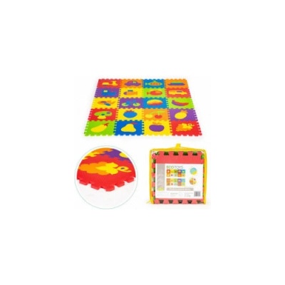 EcoToys EVA Pěnová podložka puzzle 20 prvků 148x119cm ECOEVA003 – Zboží Dáma