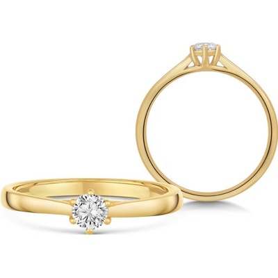 Sofia Diamonds zlatý zásnubný prsteň s diamantom UDRG47931Y H I1