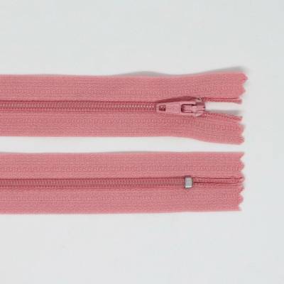 Spirálový zip, šíře 3 mm, délka 60 cm, růžová