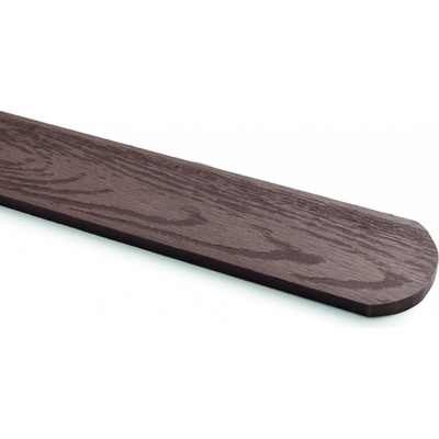 WPC plotové prkno 3D 71 x 11 x 1500 mm s půlkulatou hlavou, oak brown