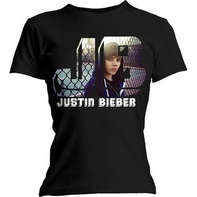 Justin Bieber tričko Photo Black Žena Čierna