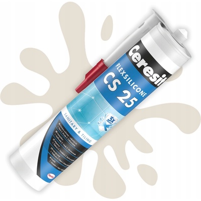 Ceresit CS 25 sanitární silikon 280 g pergamon
