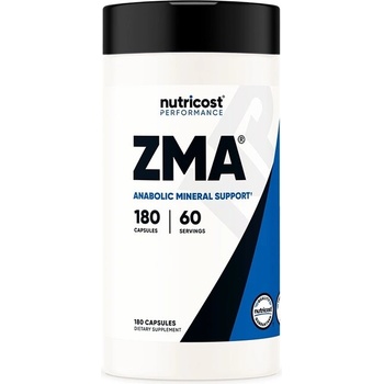 Nutricost ZMA® Магнезий, витамин В6 и Цинк 180 капсули | Nutricost (93416 (110101) NC)