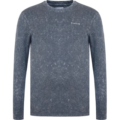 Firetrap Тениска Firetrap Men's Long-Sleeve T-Shirt - Charcoal