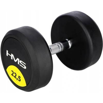 HMS Potažené pogumované činky s pevnou hmotností 1 x 22,5 kg