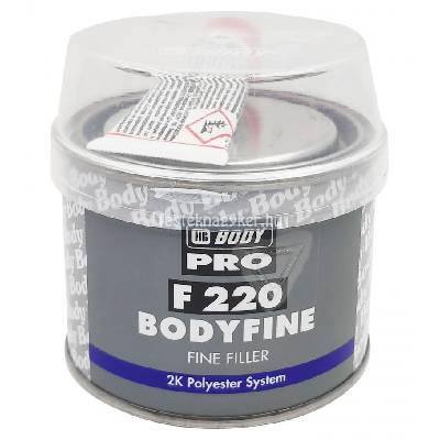 HB BodyFine 220 + tužidlo - biely dvojzložkový polyesterový veľmi jemný tmel 1kg
