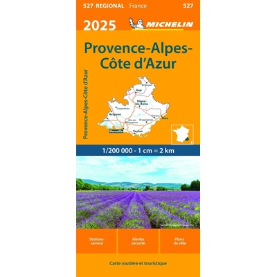 mapa Provence, Alps, Cote d'Azur 1:200 t.