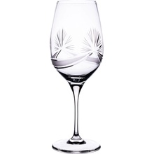 Onte Crystal Bohemia Crystal ručně broušené sklenice na červené víno Mašle 2 x 450 ml