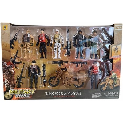 Set figurek a příslušenství Mac Toys Starx Velká sada vojáčků s motorkou (8590439070399)